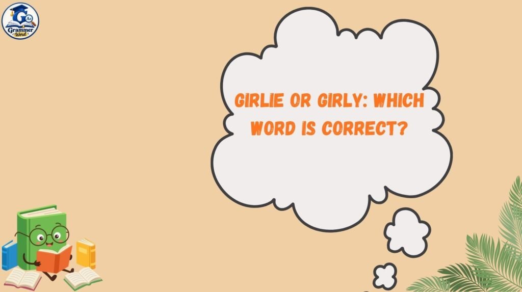 girlie or girly which word is correct