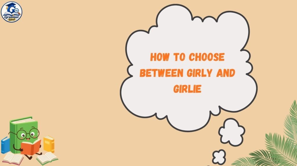 how to choose between girly and girlie