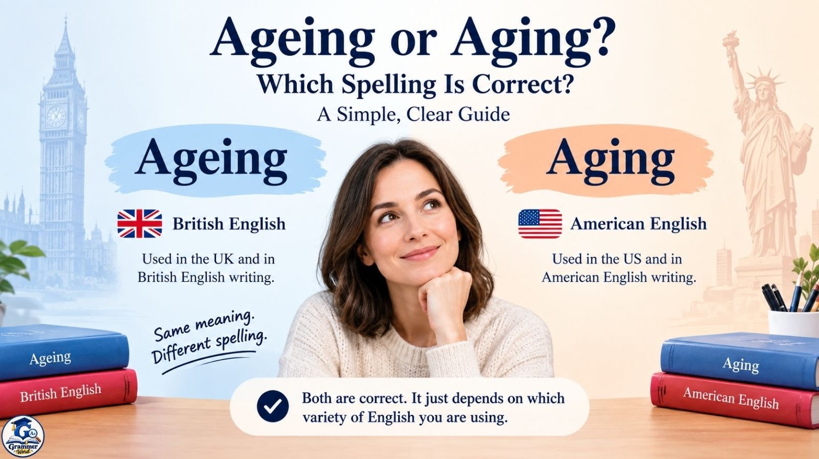 ageing or aging which spelling is correct a simple, clear guide