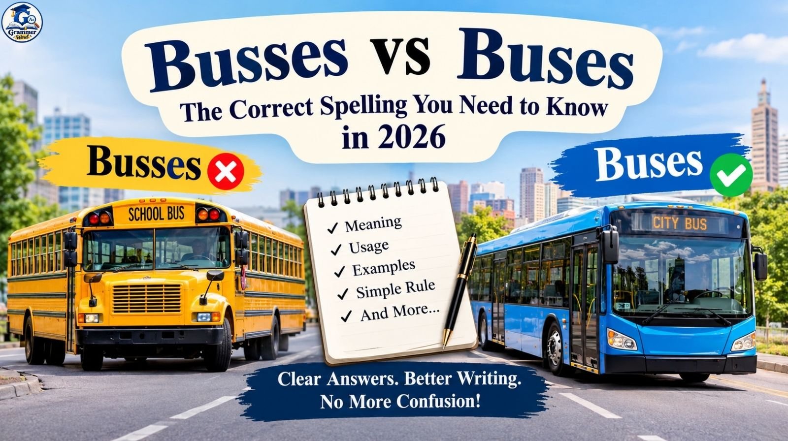 Busses vs Buses: The Correct Spelling You Need To Know In 2026