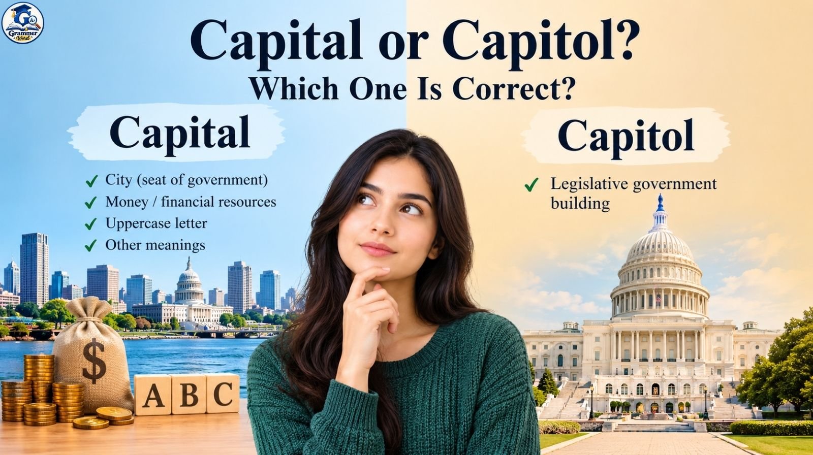 capital or capitol which one is correct and when to use it