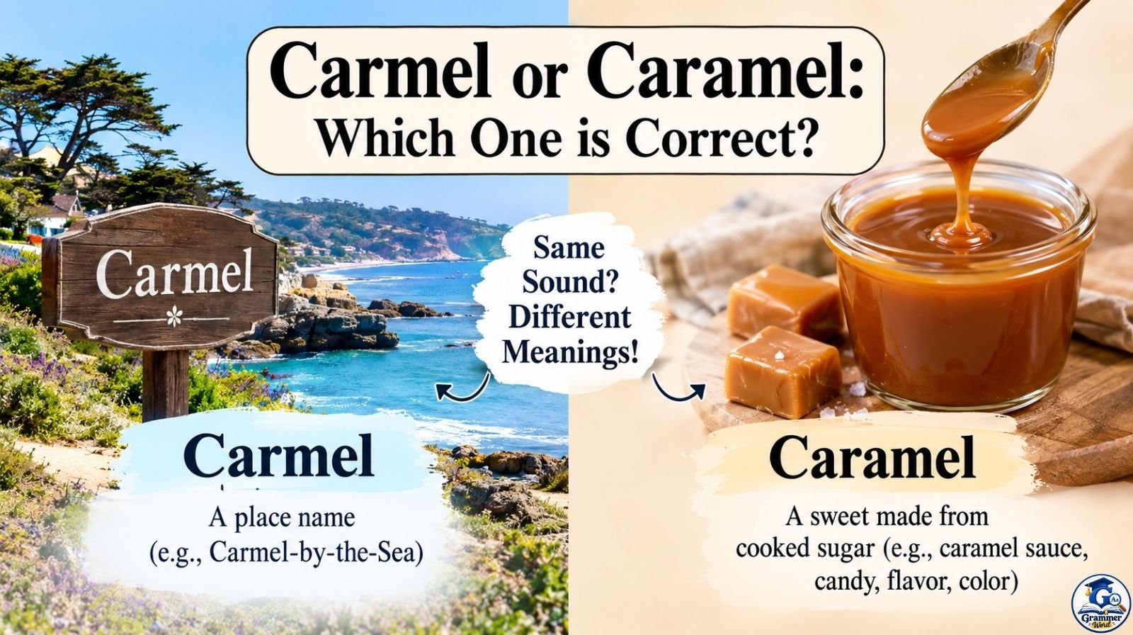 carmel or caramel which one is correct
