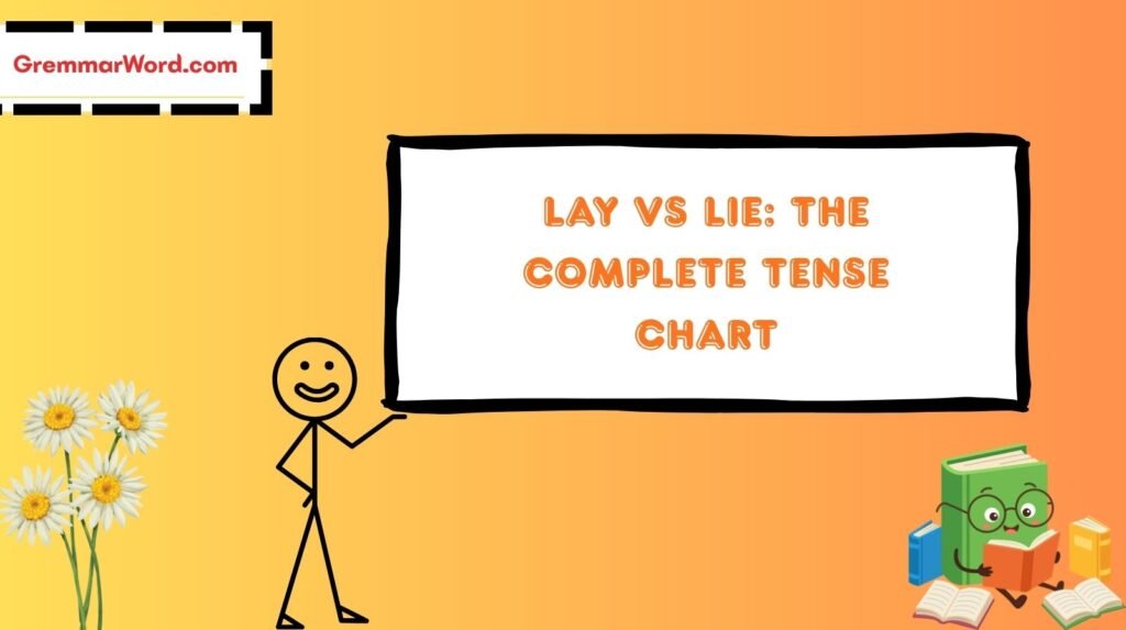 lay vs lie the complete tense chart