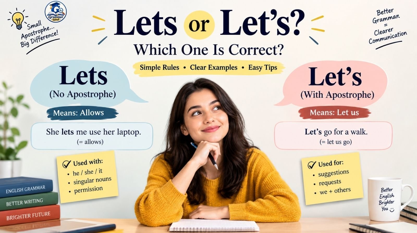 Lets or Let’s: Which One Is Correct And When To Use It?