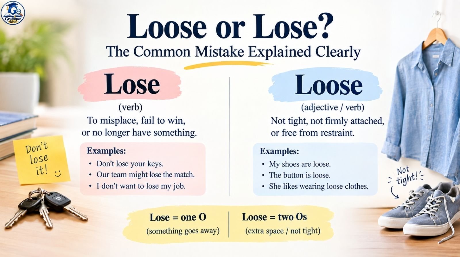 loose or lose the common mistake explained clearly