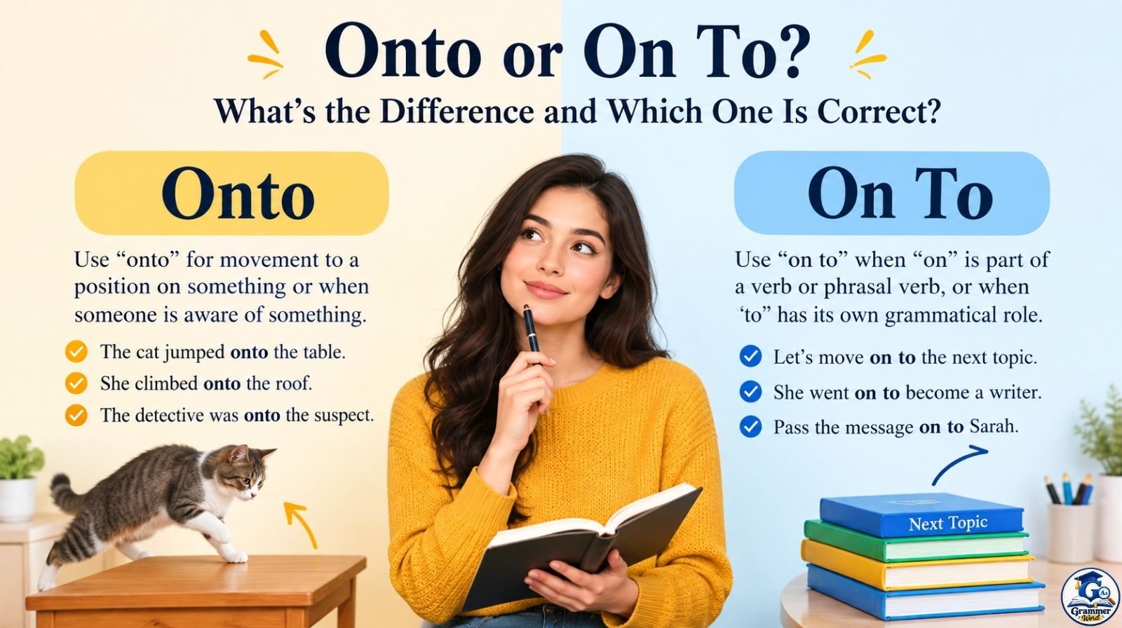 onto or on to what’s the difference and which one is correct