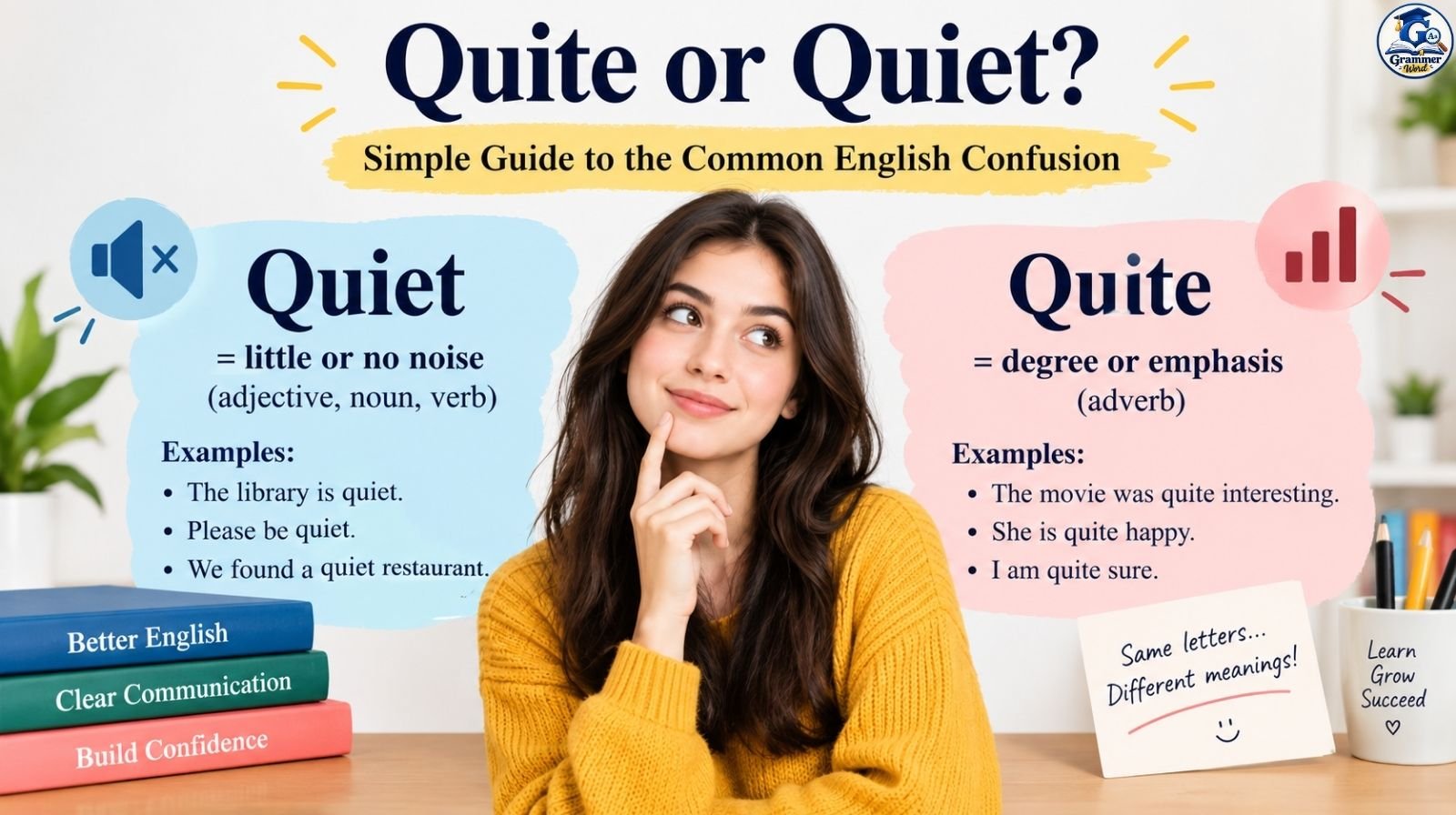 quite or quiet simple guide to the common english confusion