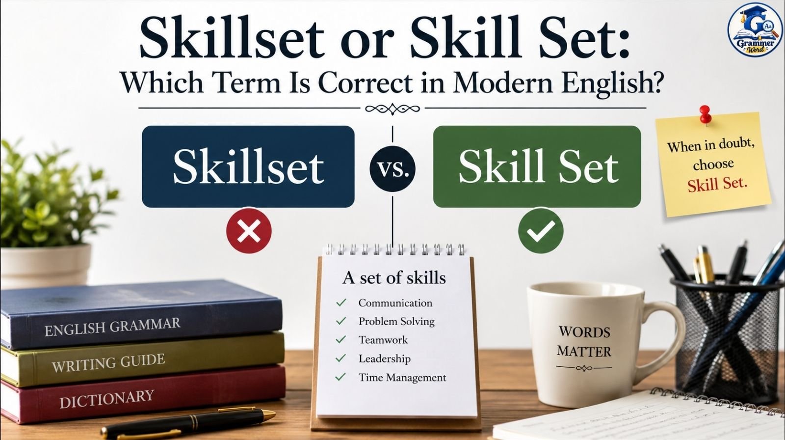 skillset or skill set which term is correct in modern english