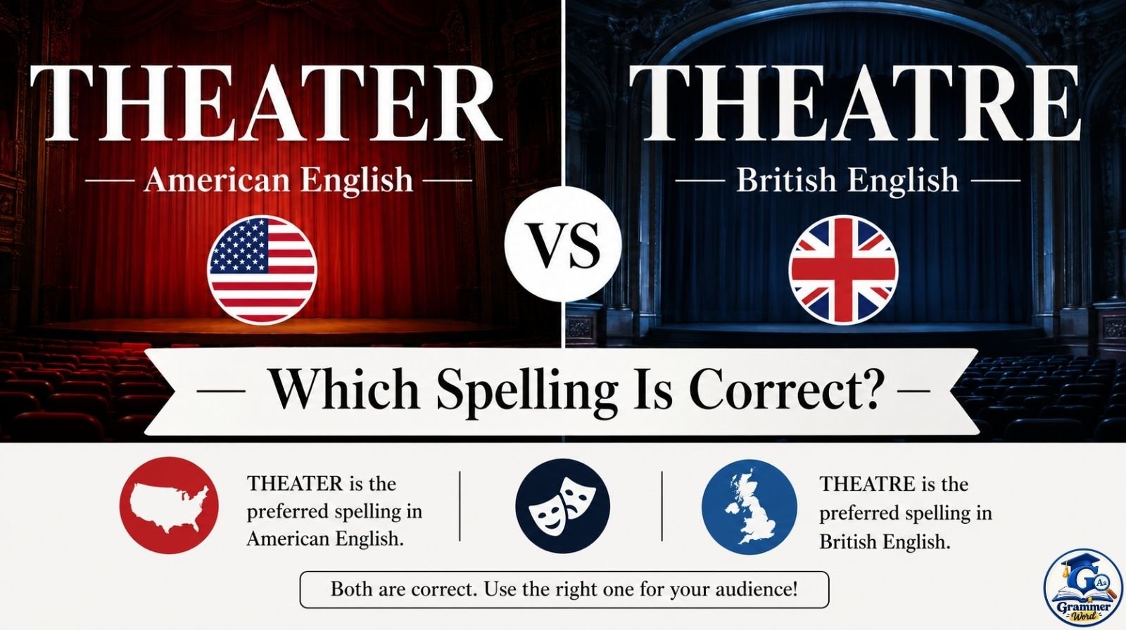 theater or theatre which spelling is correct