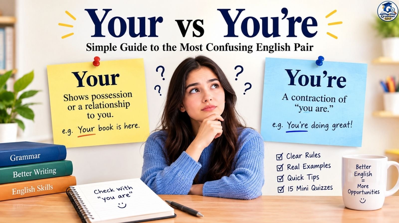 your vs you’re simple guide to the most confusing english pair