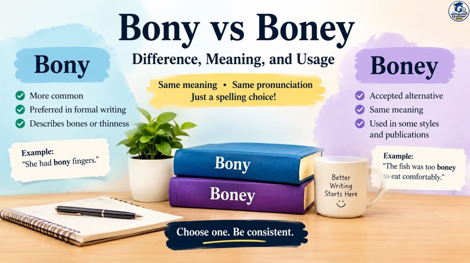 Bony vs Boney: Difference, Meaning, And Usage