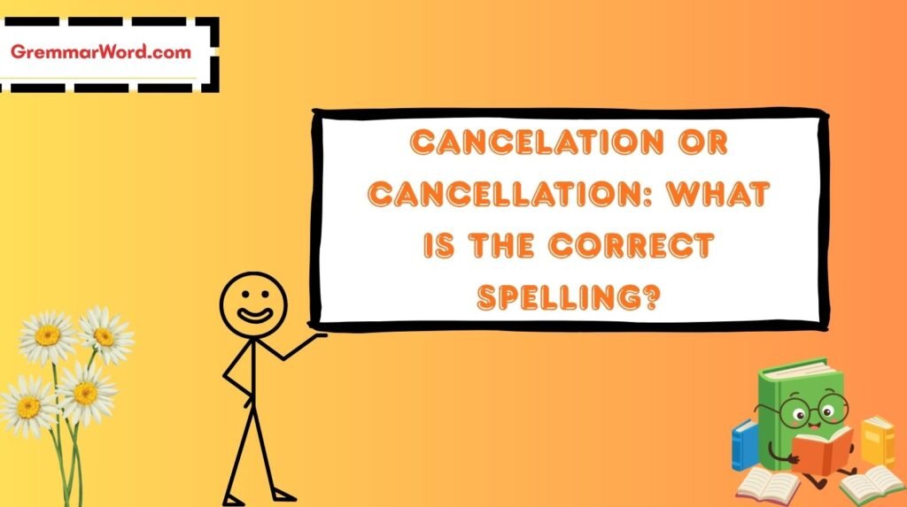 Cancelation or Cancellation