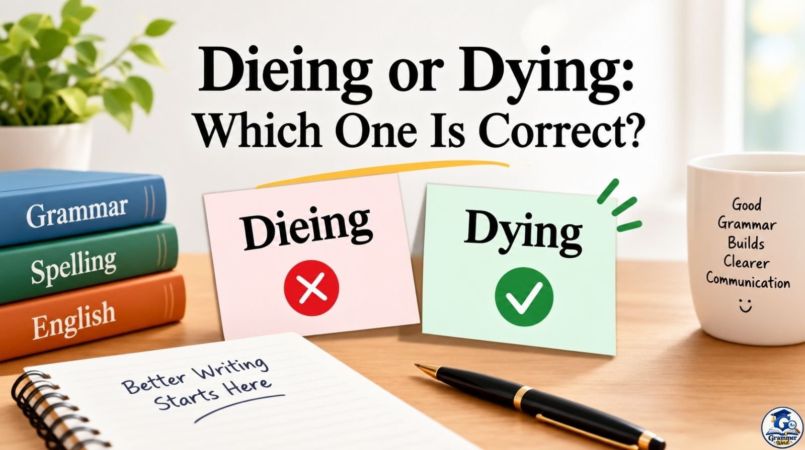 Dieing or Dying: Which One Is Correct?