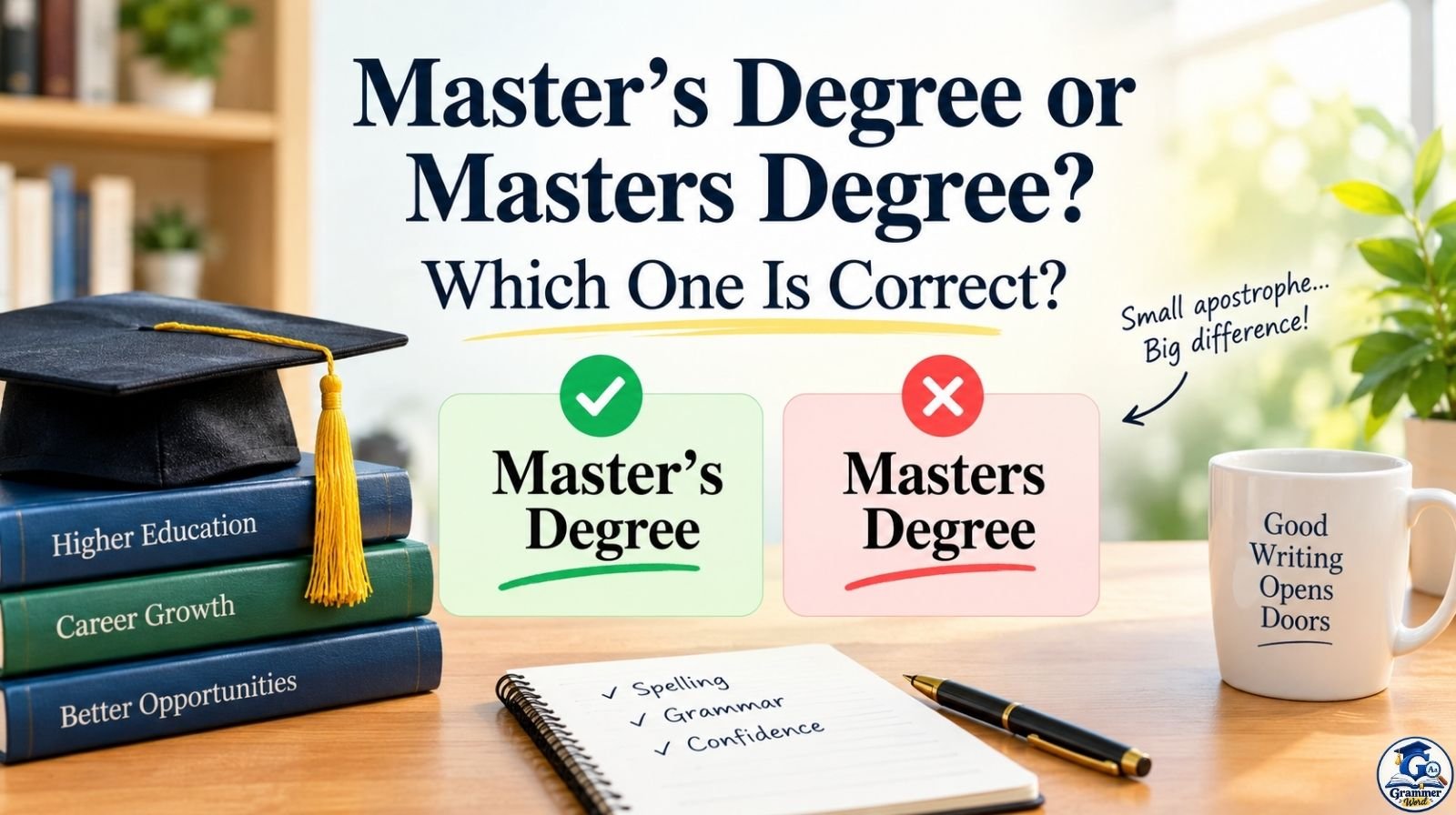 Master’s Degree or Masters Degree