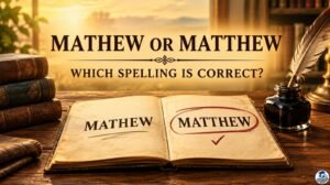 Mathew or Matthew: Which Spelling Is Correct?