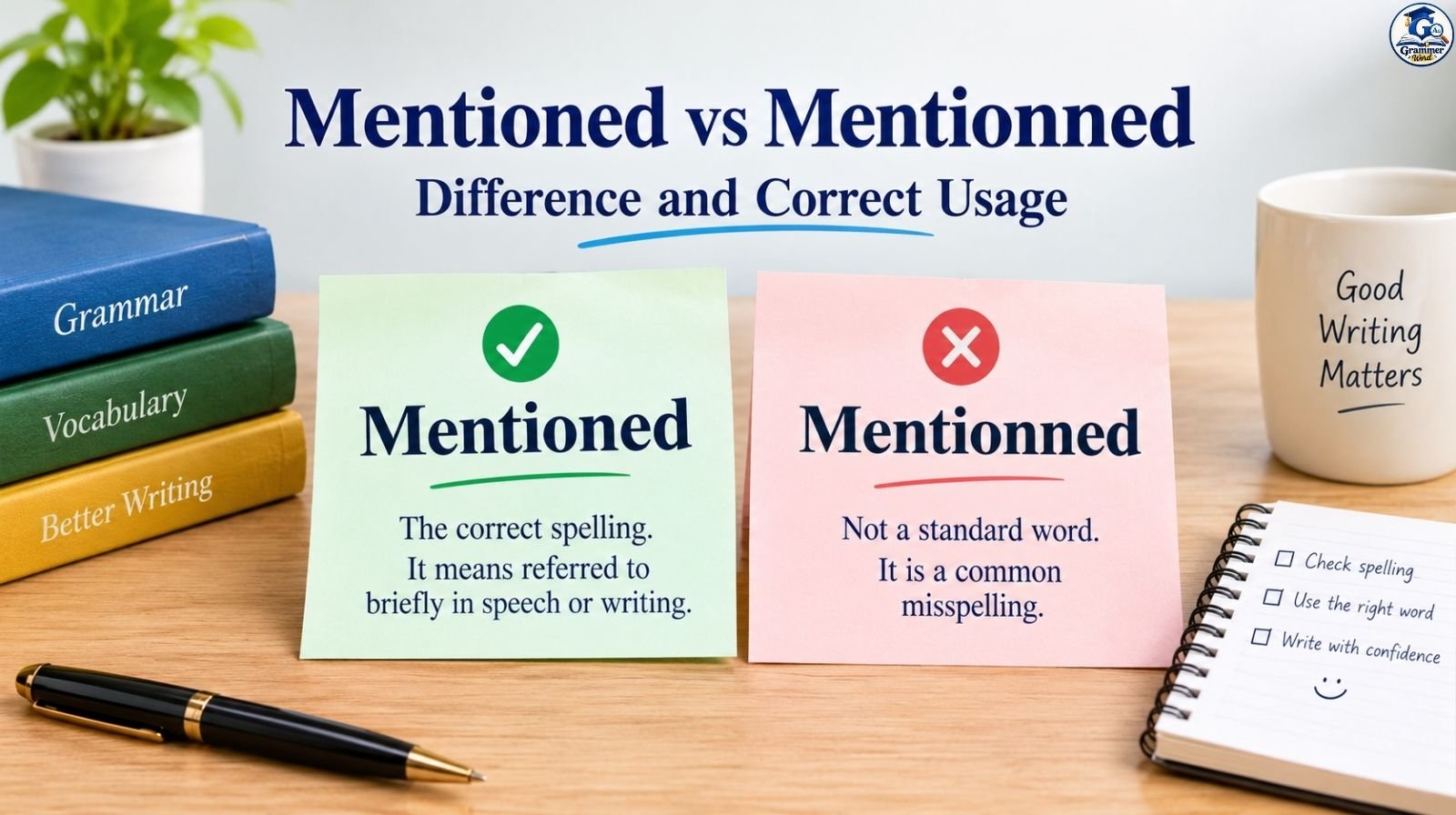 Mentioned vs Mentionned: Difference, Meaning, And Usage